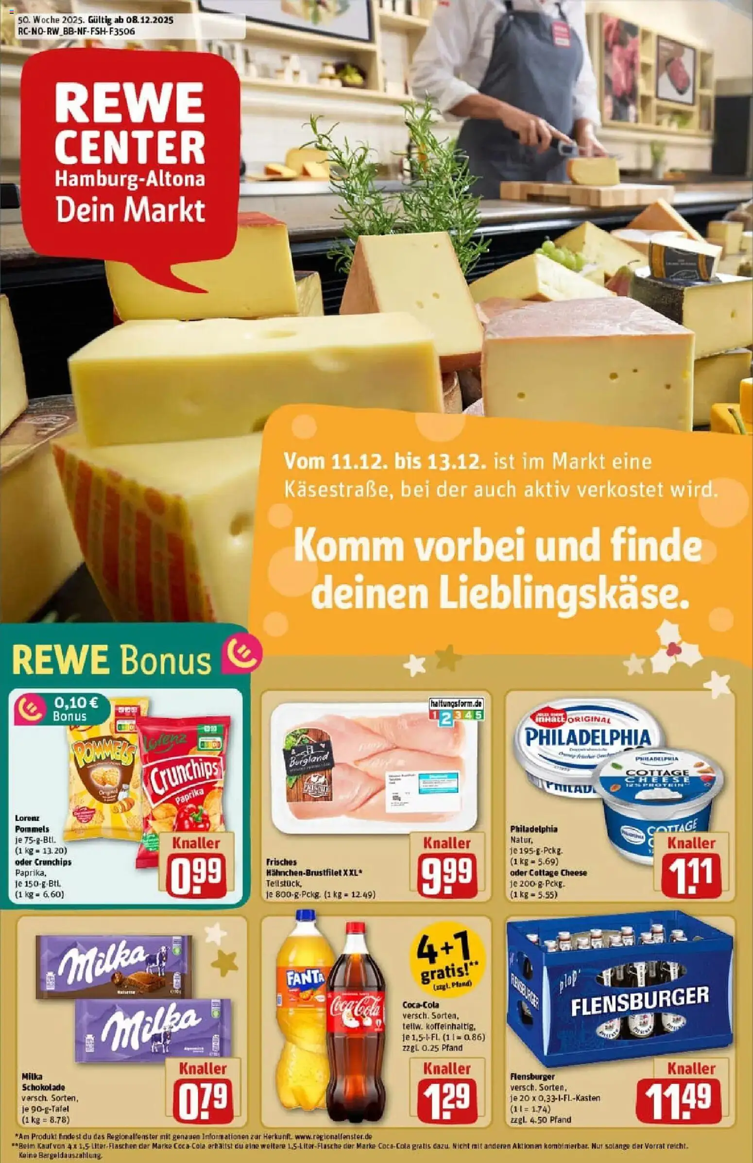 Vorschau von dem Prospekt des Geschäftes Rewe, gültig ab dem 07.12.2025