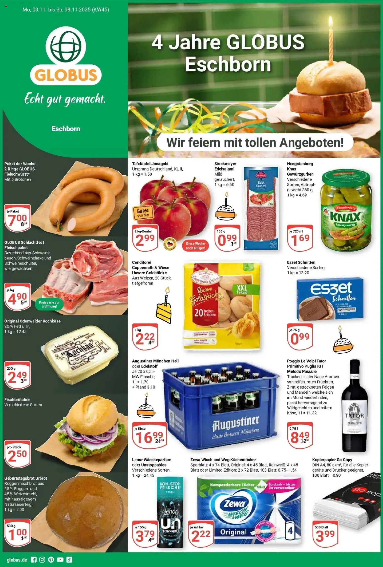 Vorschau von dem Prospekt des Geschäftes Globus, gültig ab dem 02.11.2025
