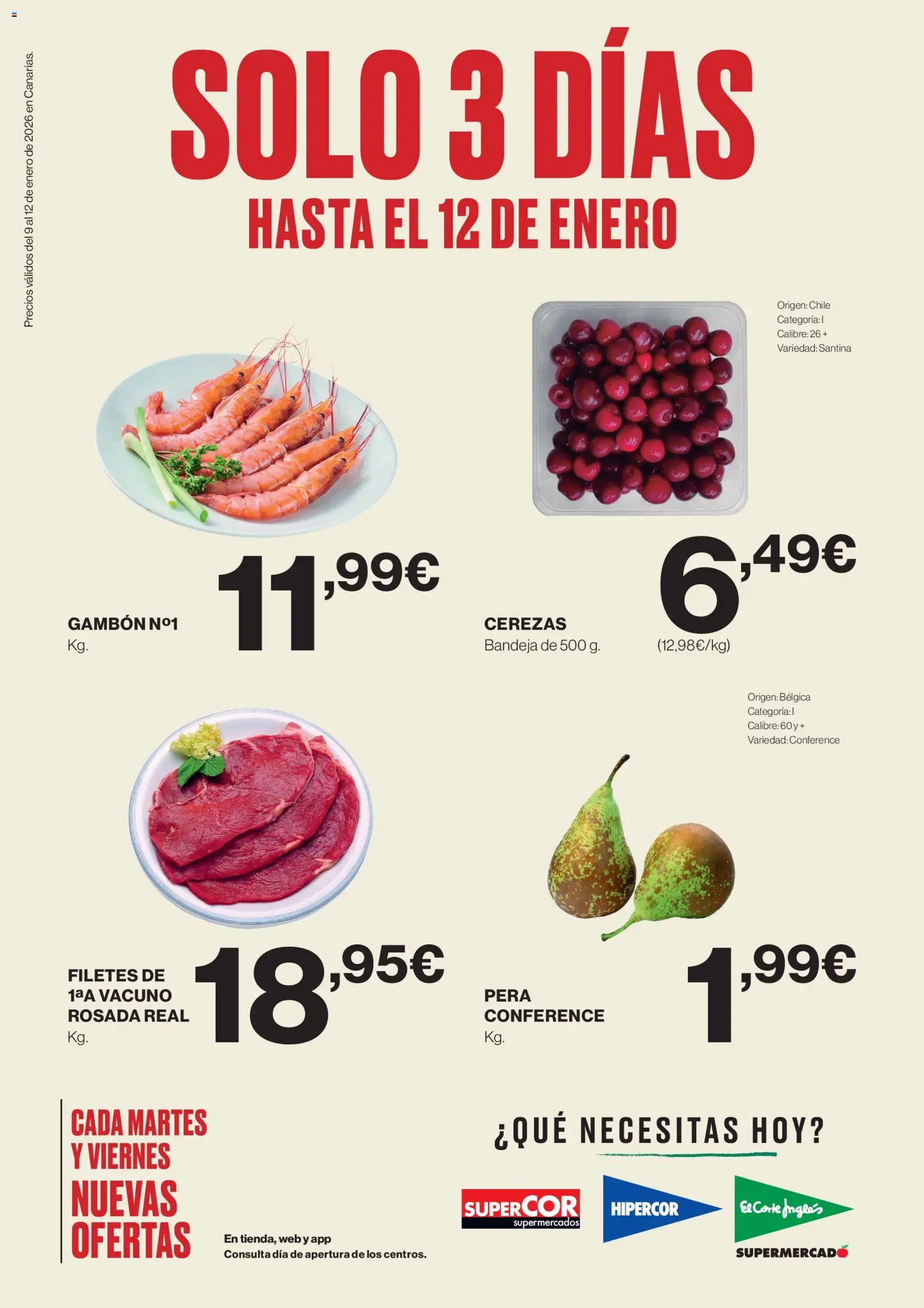 Vista previa del folleto de la tienda Supercor válido desde el 09/01/2026 - Bandeja