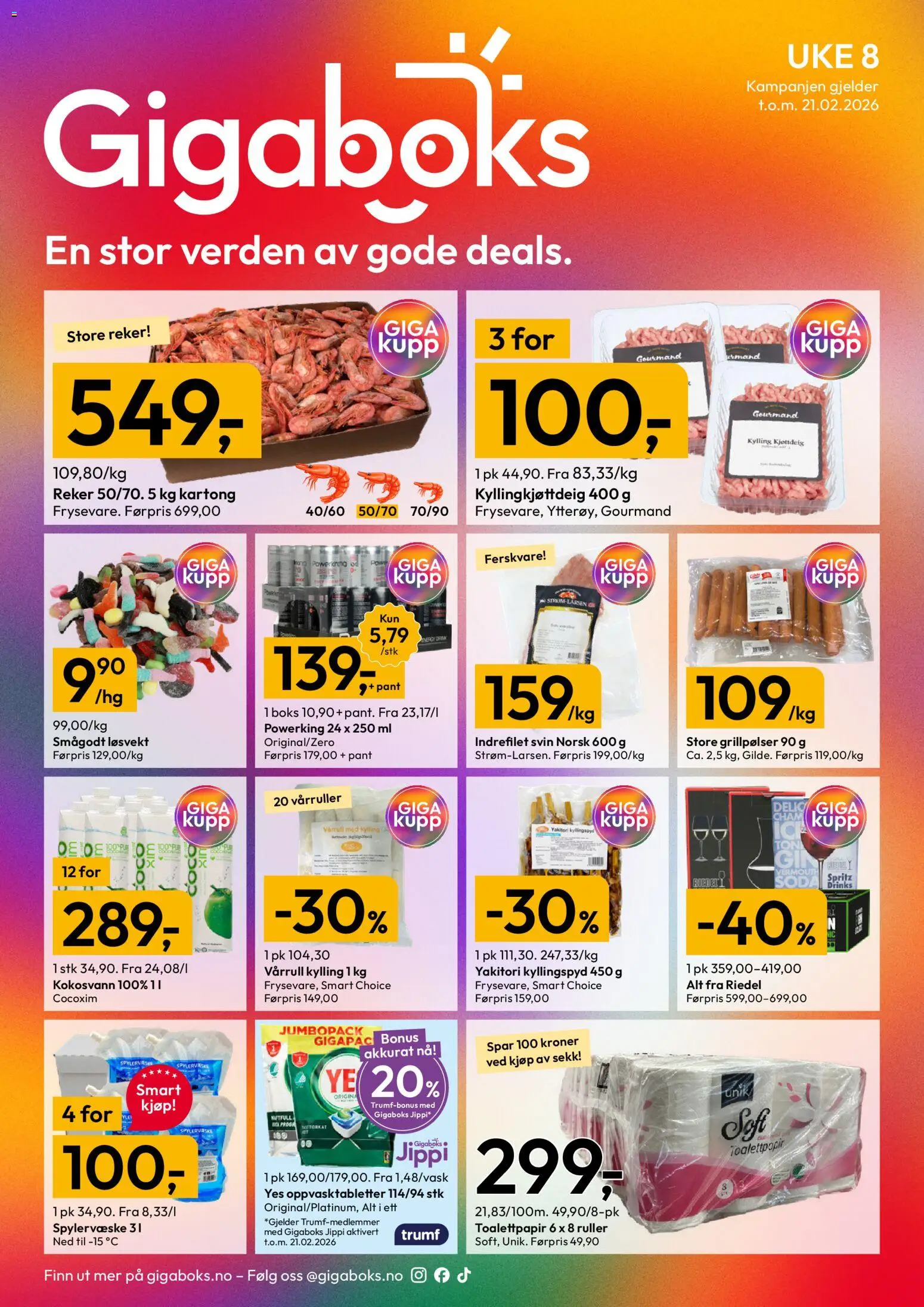 Forhåndsvis Kundeavis fra butikk Gigaboks gyldig fra 16/02/2026