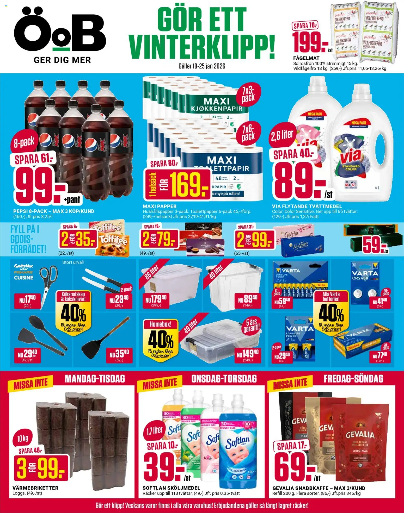 Förhandsgranska reklamblad Aktuella reklamblad ÖoB från butik ÖoB gäller från 19/01/2026