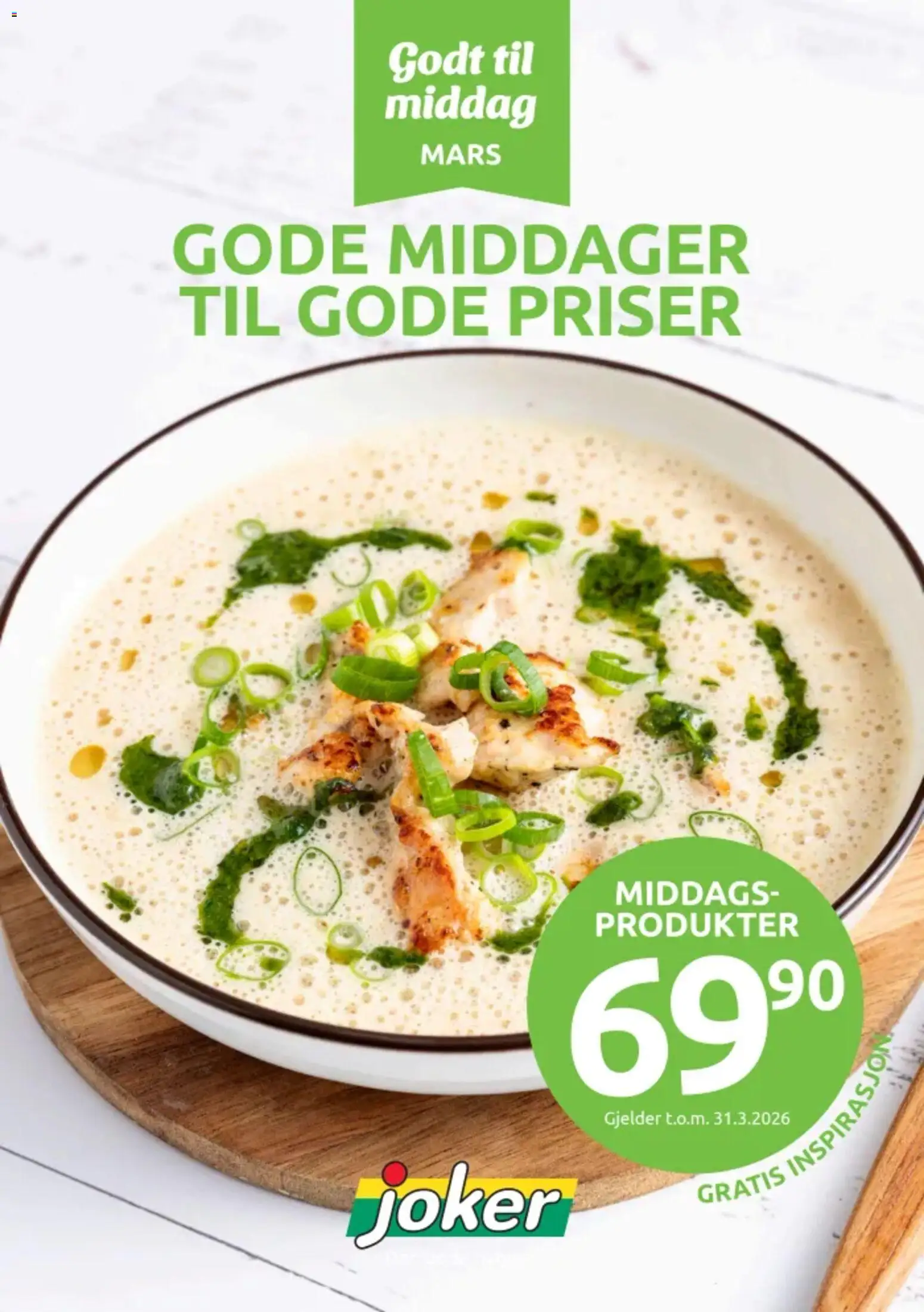 Forhåndsvis Joker Godt til middag fra butikk Joker gyldig fra 02/03/2026