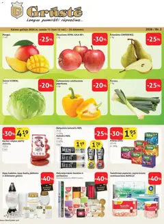GRUSTE parduotuvės leidinio Leidinys galiojančio nuo 2026.01.11 peržiūra
