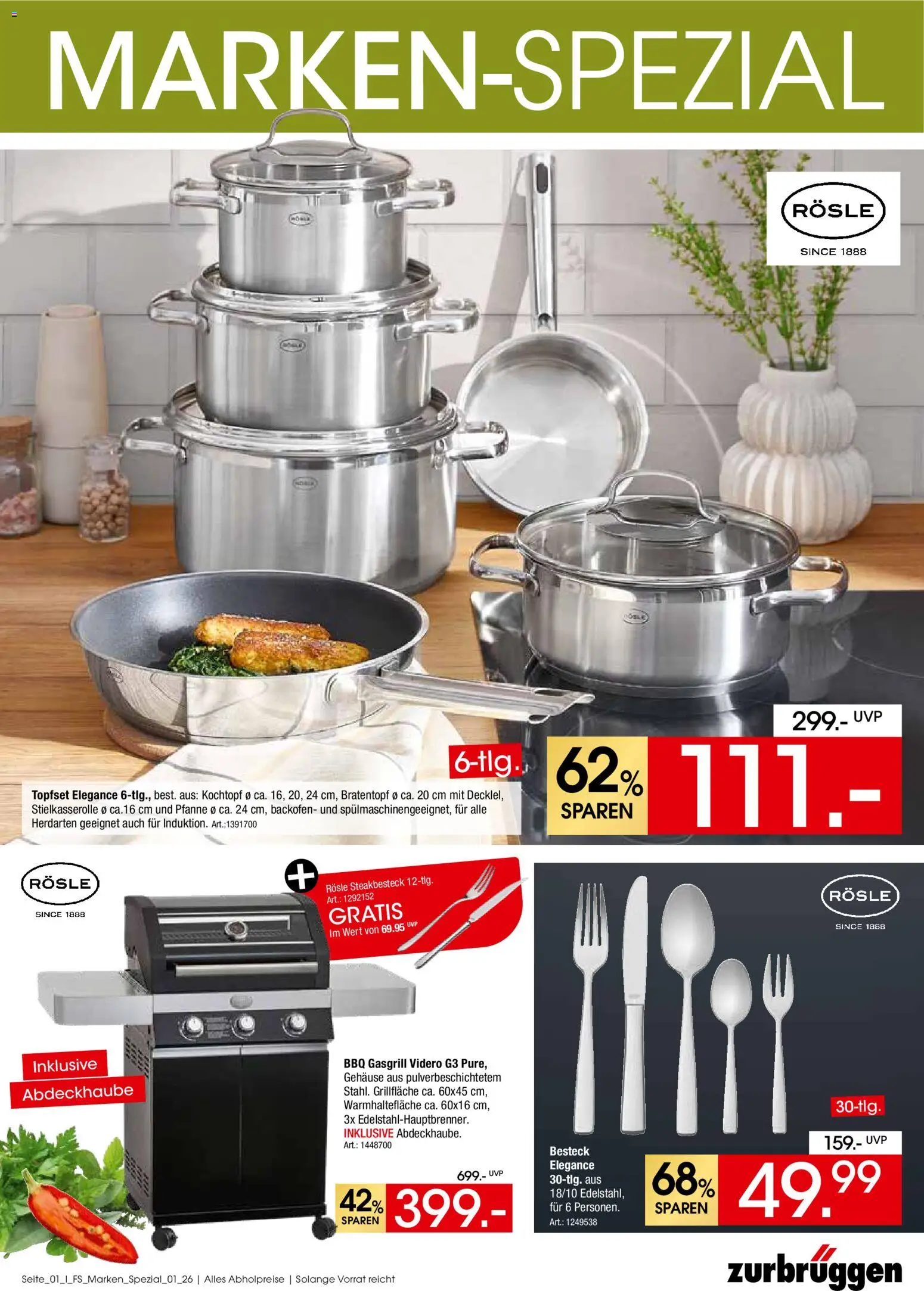 Vorschau von dem Prospekt des Geschäftes Zurbrüggen, gültig ab dem 16.04.2026