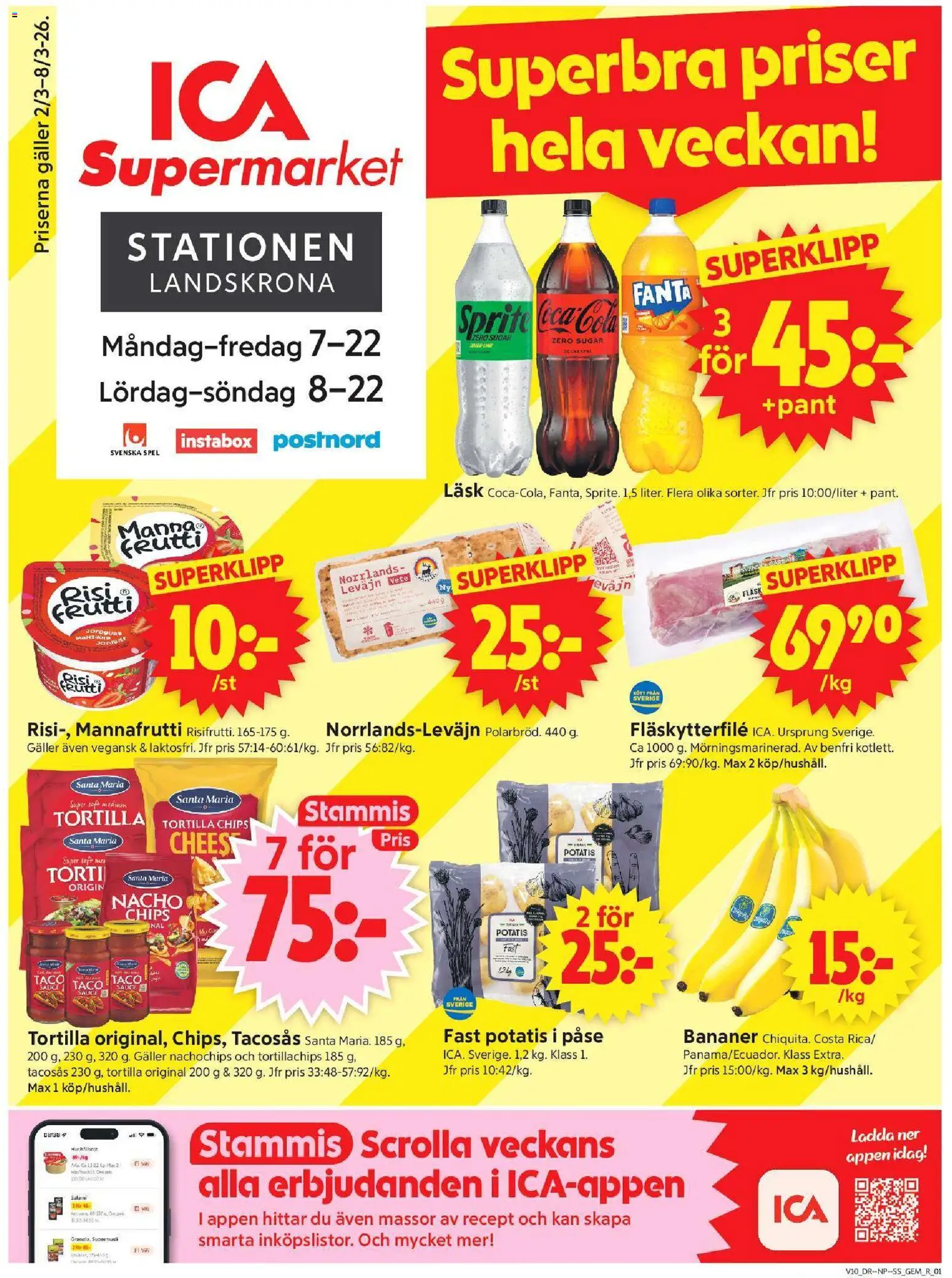 Förhandsgranska reklamblad Landskrona från butik ICA Supermarket gäller från 02/03/2026