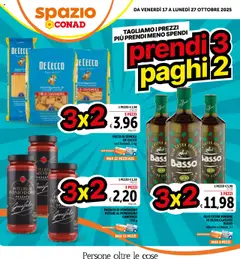 Anteprima dell'opuscolo Volantino Prendi 3 paghi 2 dal negozio Spazio Conad valido da 17/10/2025
