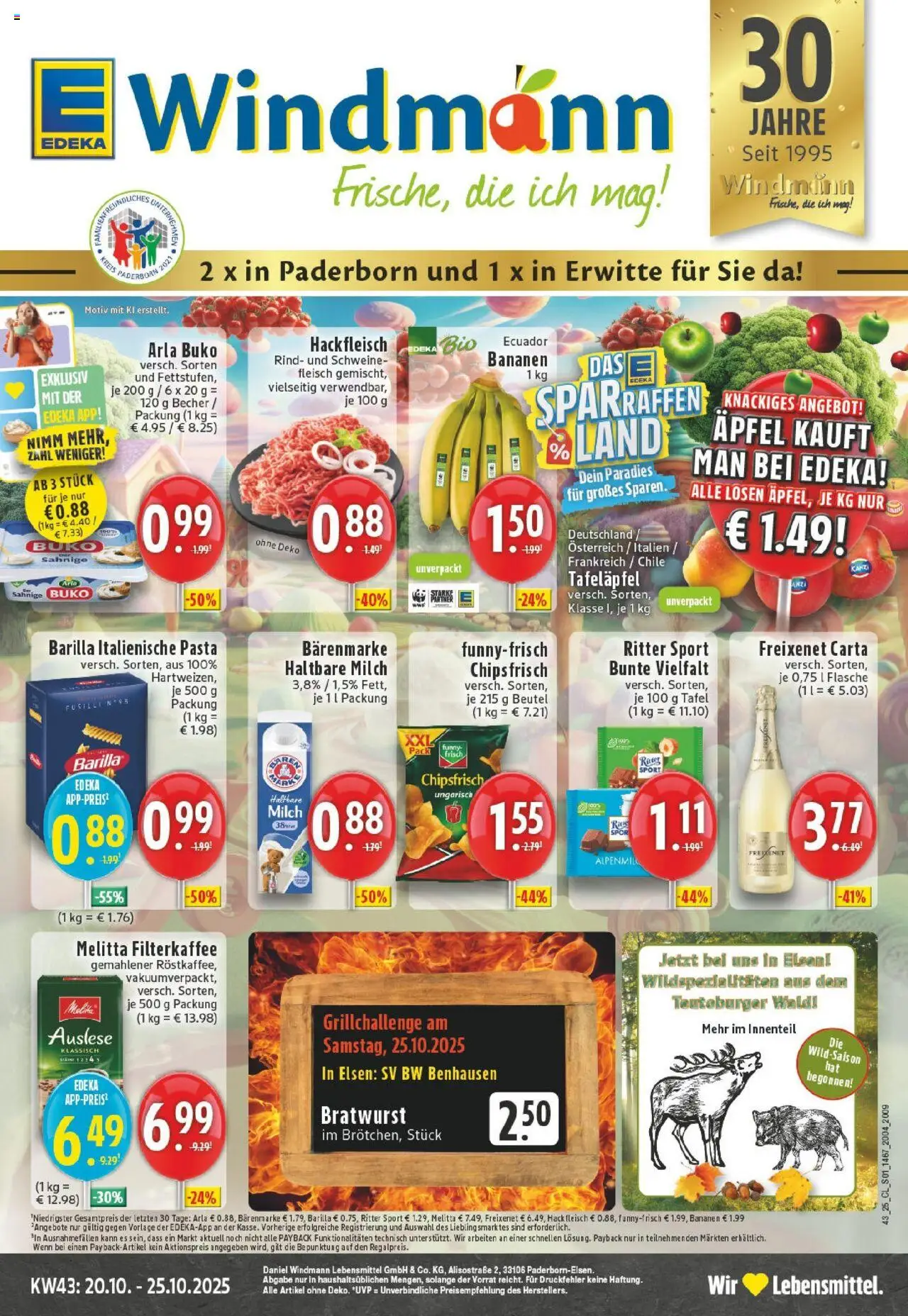 EDEKA Prospekt ab 19.10.2025 - Prospekt Erwitte Online