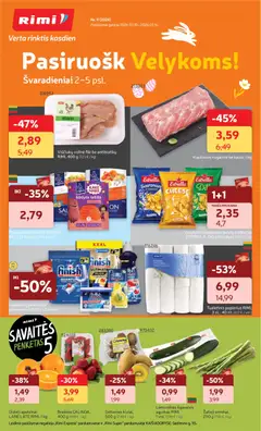 Rimi parduotuvės leidinio Rimi leidinys galiojančio nuo 2026.03.10 peržiūra