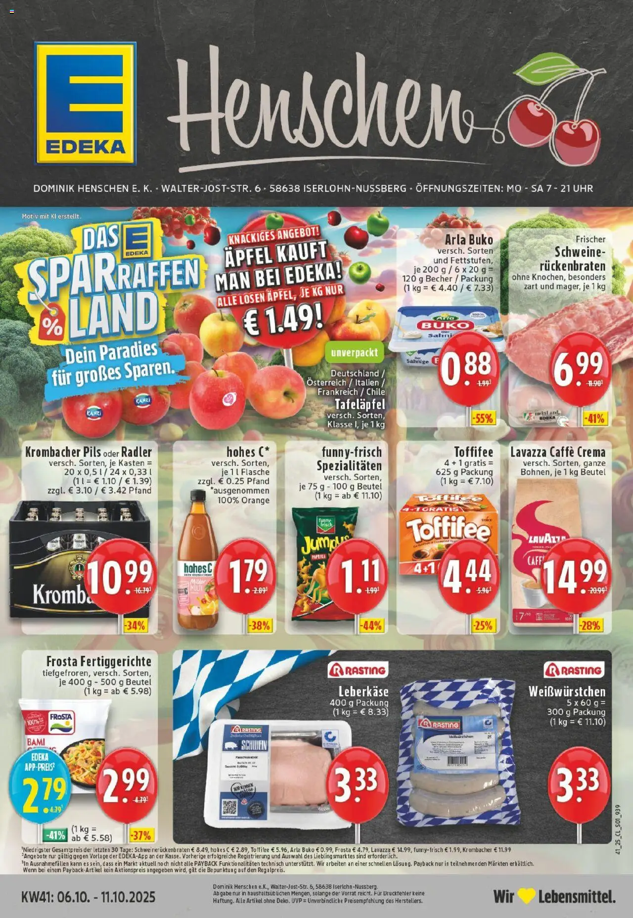 EDEKA Prospekt ab 06.10.2025 - Prospekt Iserlohn Online