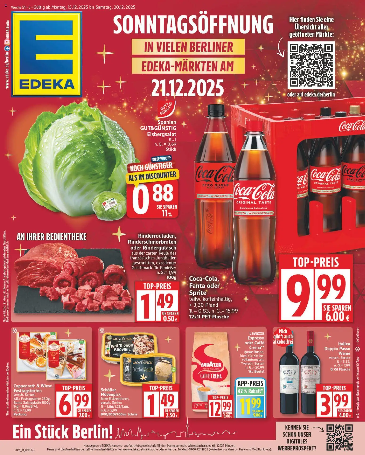 Vorschau von dem Prospekt des Geschäftes Edeka, gültig ab dem 15.12.2025