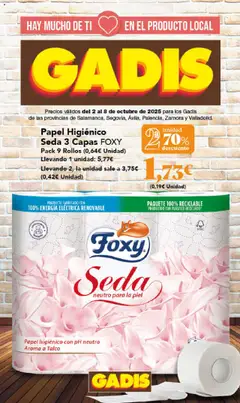 Vista previa del folleto de la tienda Gadis válido desde el 02/10/2025 