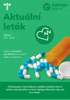 Náhled nabídky: Alphega lékárna Nabídka platný od 01.10.2025