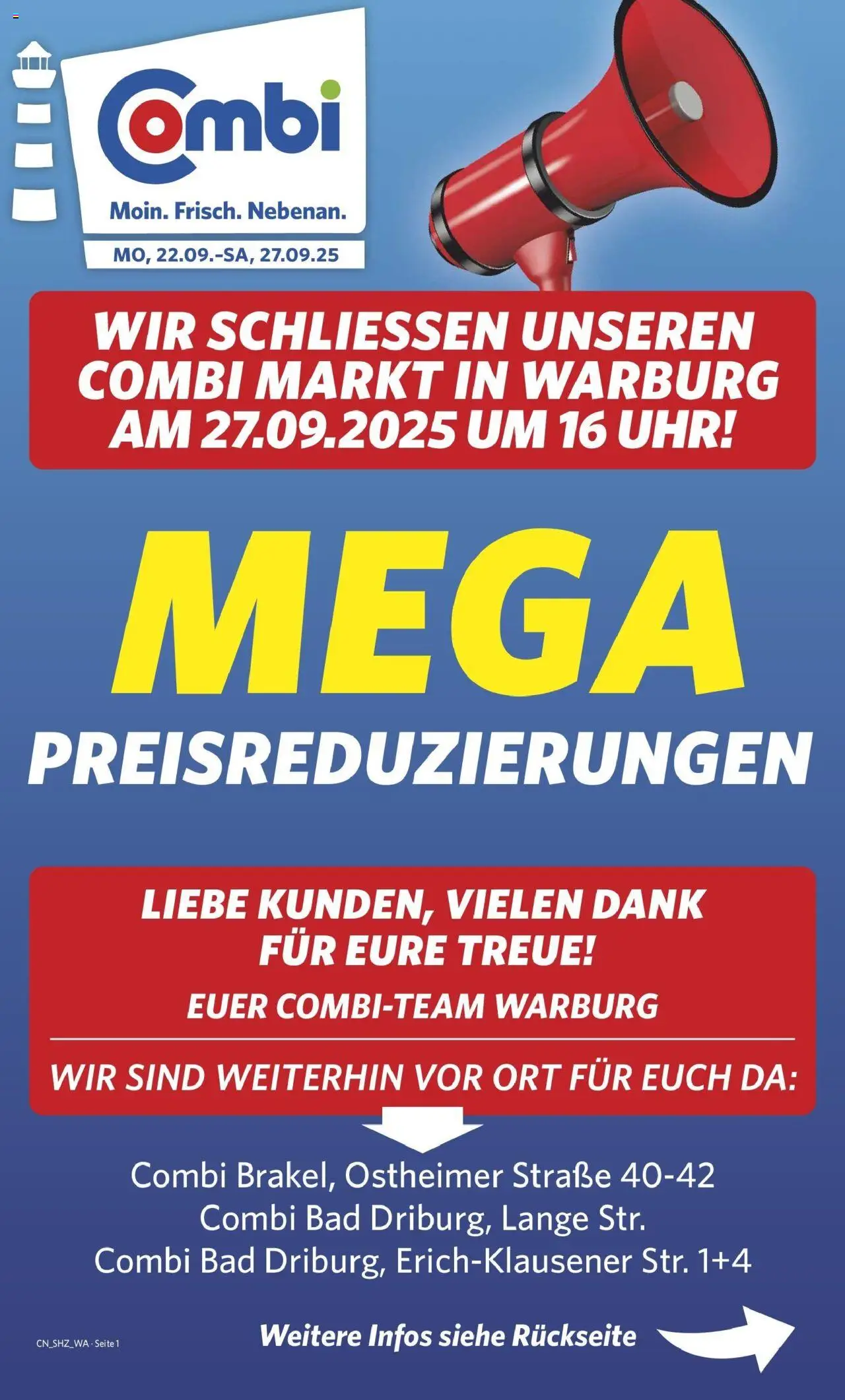 Combi Prospekt Warburg (vom 21.09.2025 - 27.09.2025)
