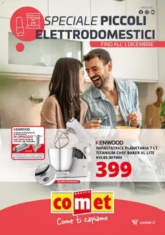Anteprima dell'opuscolo Volantino Piccoli Elettrodomestici Cucina dal negozio Comet valido da 14/11/2025