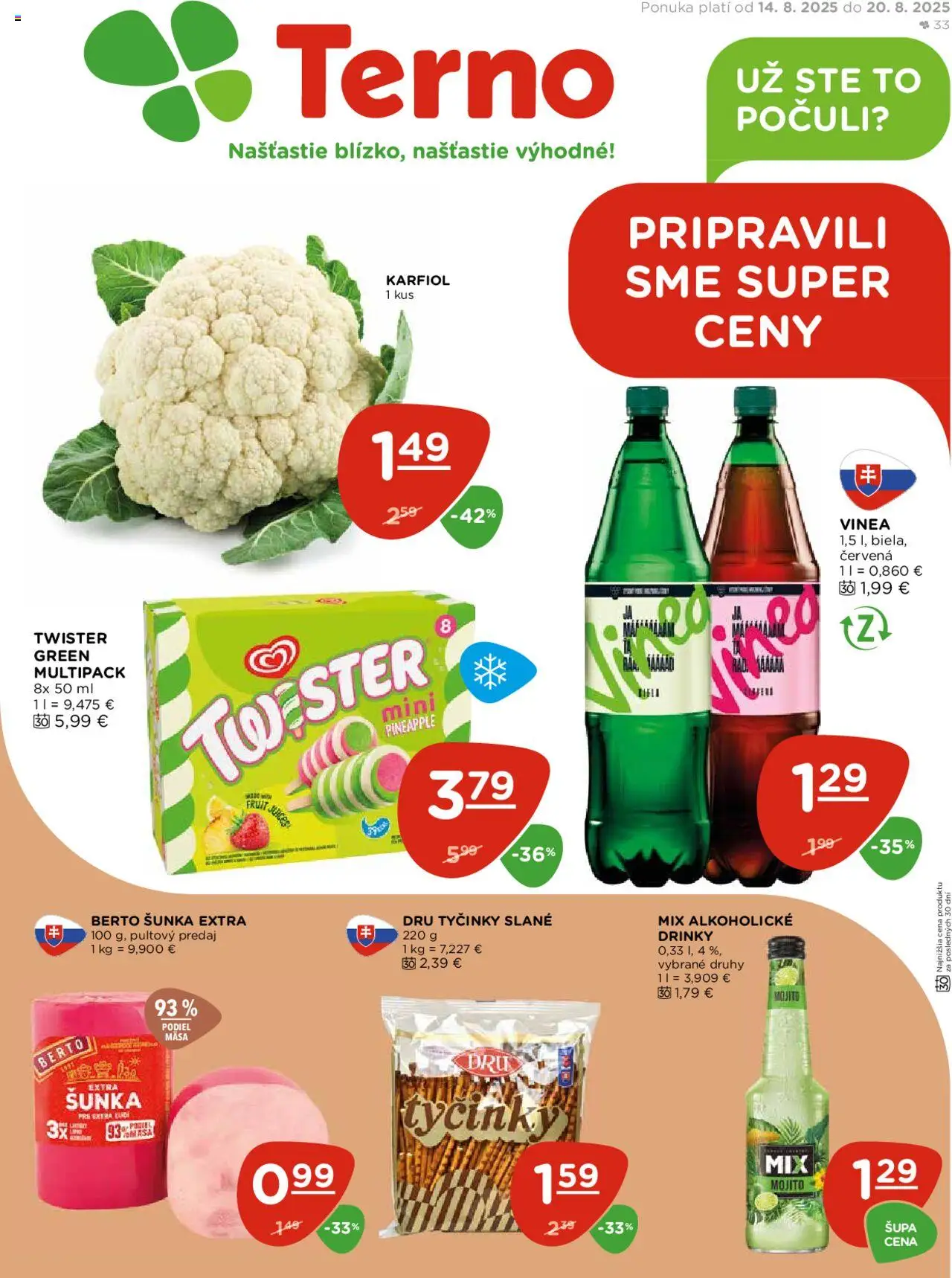 Terno Leták (14.08. - 20.08.2025) - Akčná ponuka