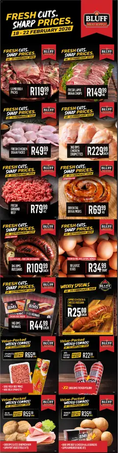 Preview of Bluff Meat Supply flyer valid from 18/02/2026