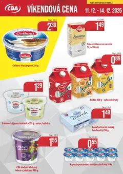 Náhľad CBA Komfos letáku platného od 11.12.2025