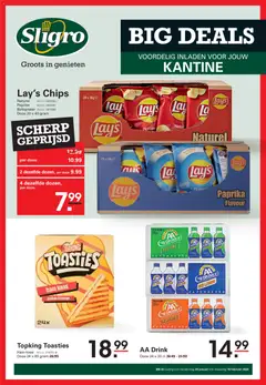 Voorbeeld van Bigdeals kantine van winkel Sligro geldig vanaf 29-01-2026