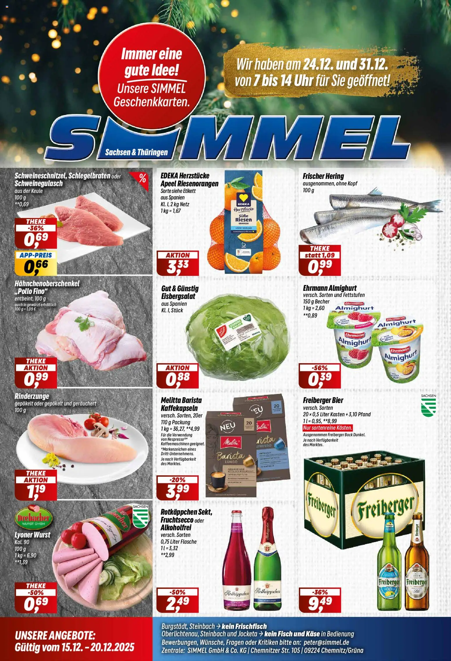 Vorschau von dem Prospekt des Geschäftes Simmel, gültig ab dem 15.12.2025