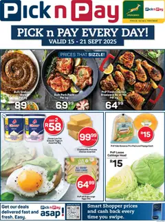 Preview of Pick n Pay flyer valid from 15/09/2025