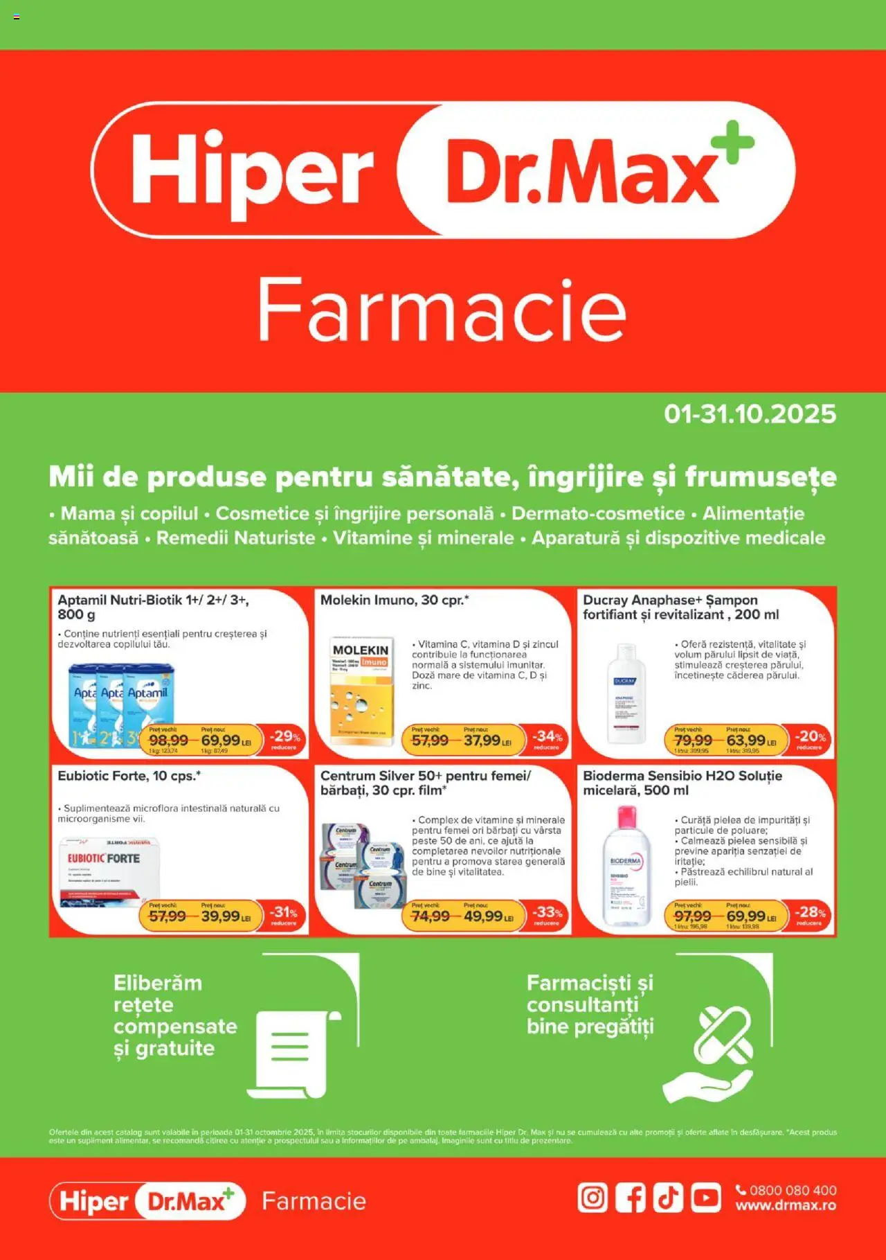 Dr.Max Catalog - Hiper-farmacii de la 01.10.2025 - Pagină 1 - Șampon, Pește