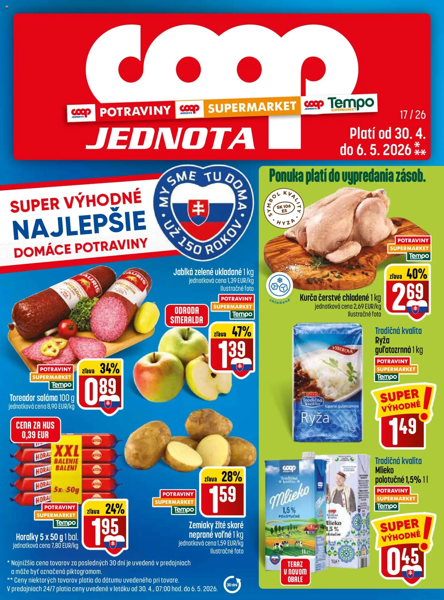 Náhľad COOP Jednota letáku platného od 30.04.2026