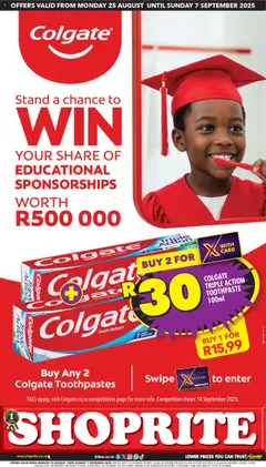 Preview of Shoprite flyer valid from 25/08/2025