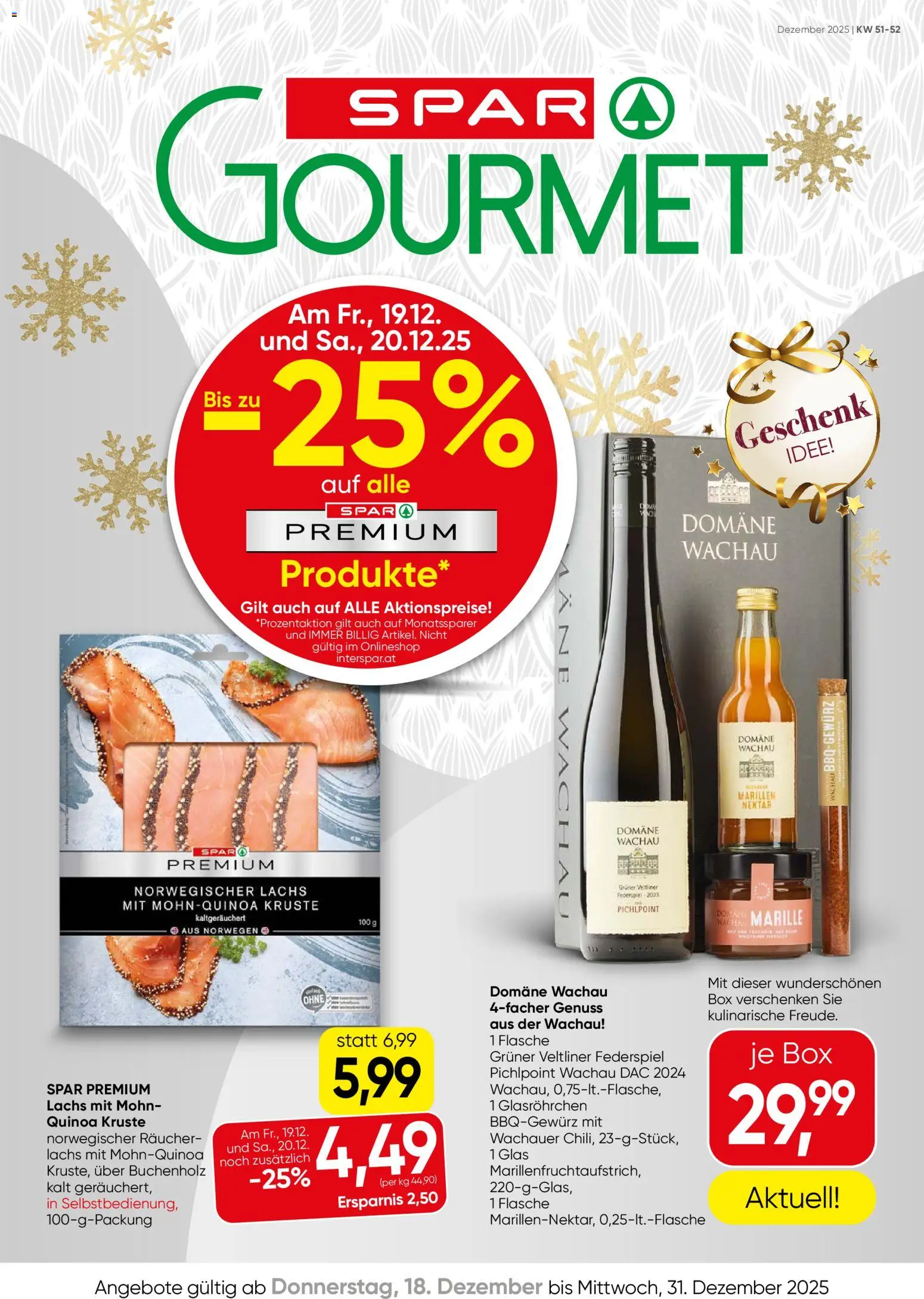 Vorschau der Angebote: SPAR Gourmet Niederösterreich gültig ab 18.12.2025 - Box