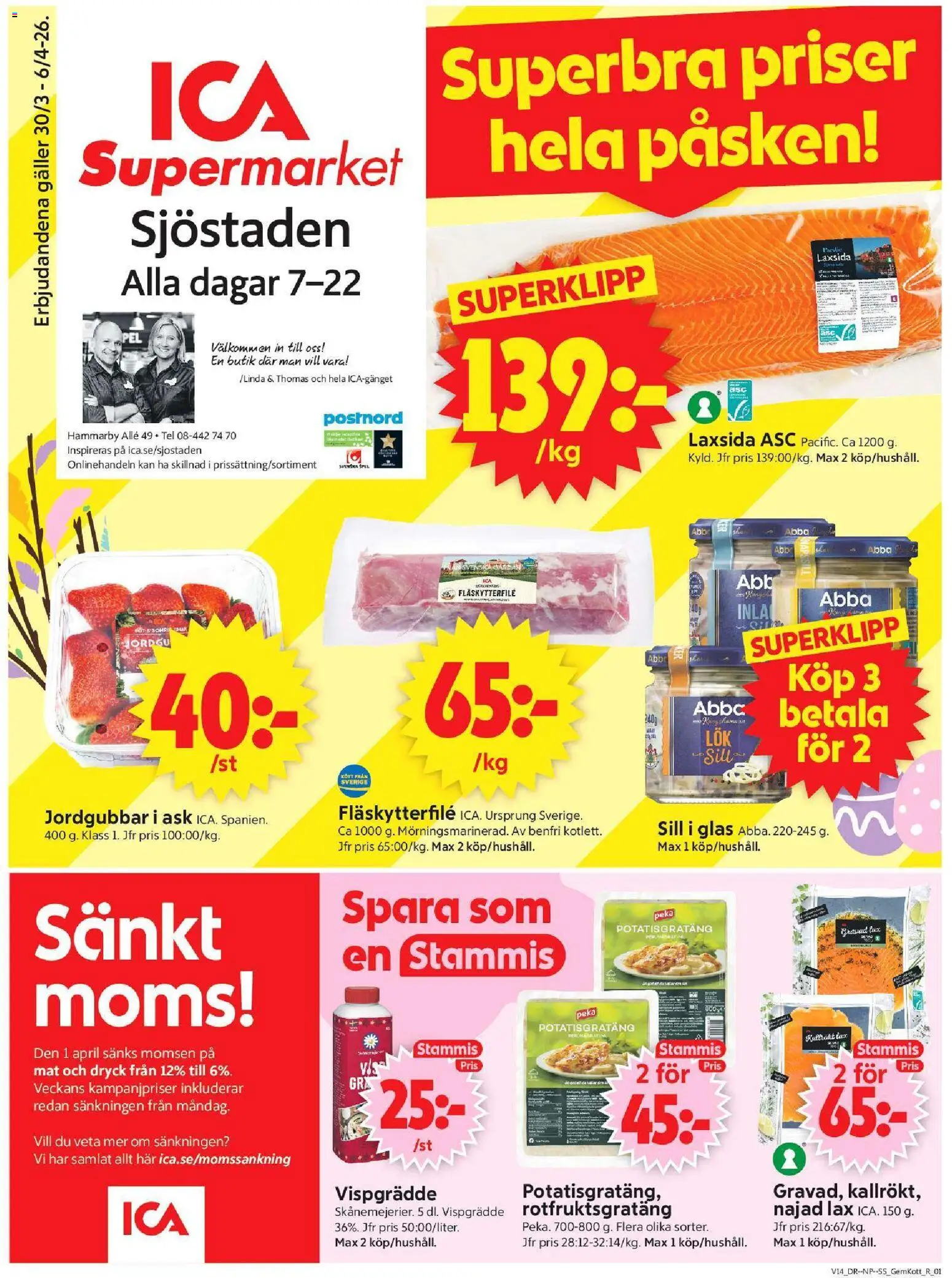 Förhandsgranska reklamblad Stockholm från butik ICA Supermarket gäller från 30/03/2026
