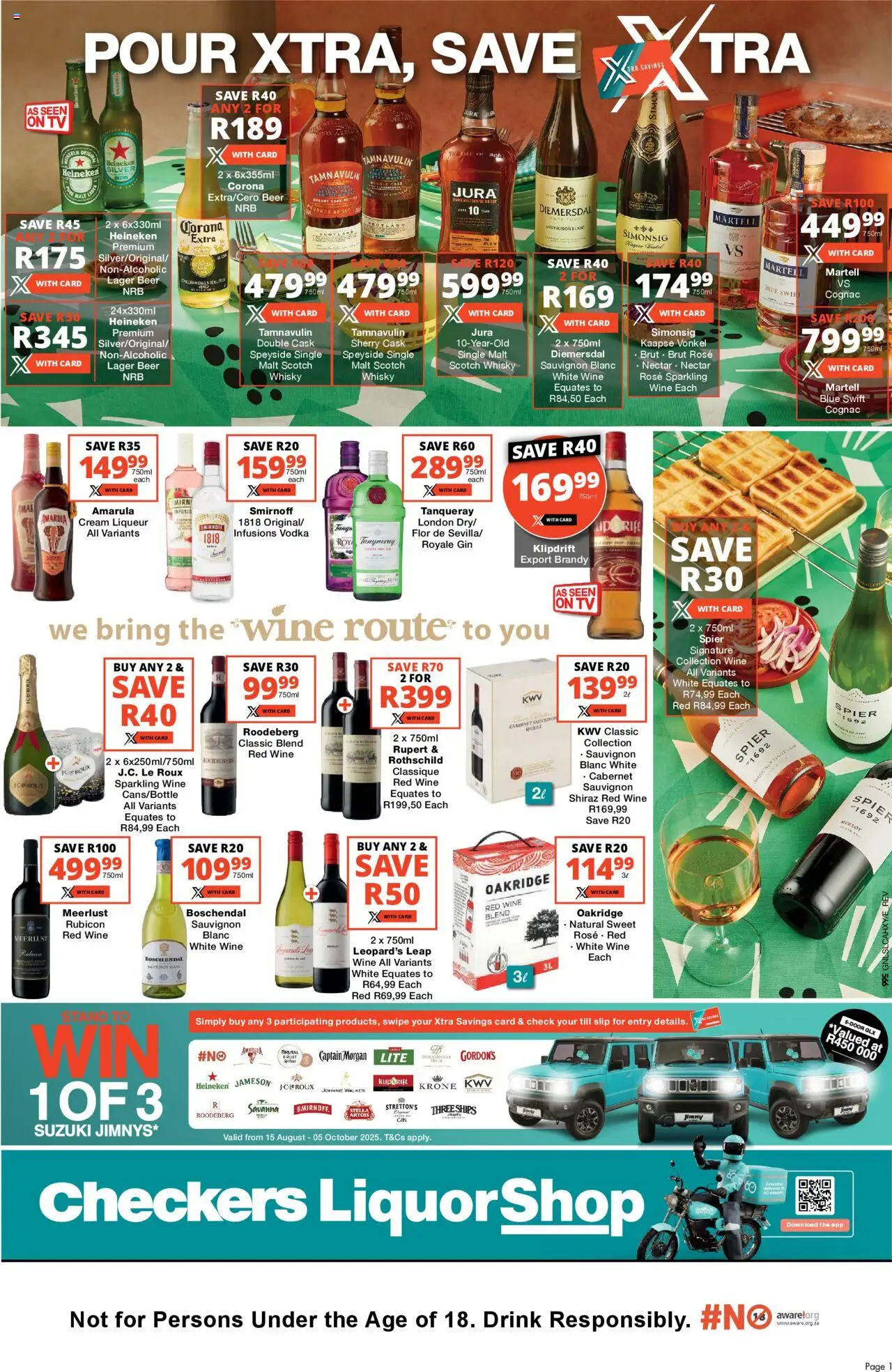 Checkers Gauteng - LiquorShop Xtra Specials 23/09 - 08/10/2025 >> Catalogue