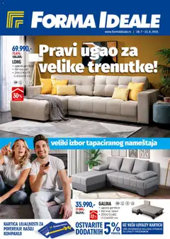 Pregled Forma Ideale kataloga - važi od 28.07.2025