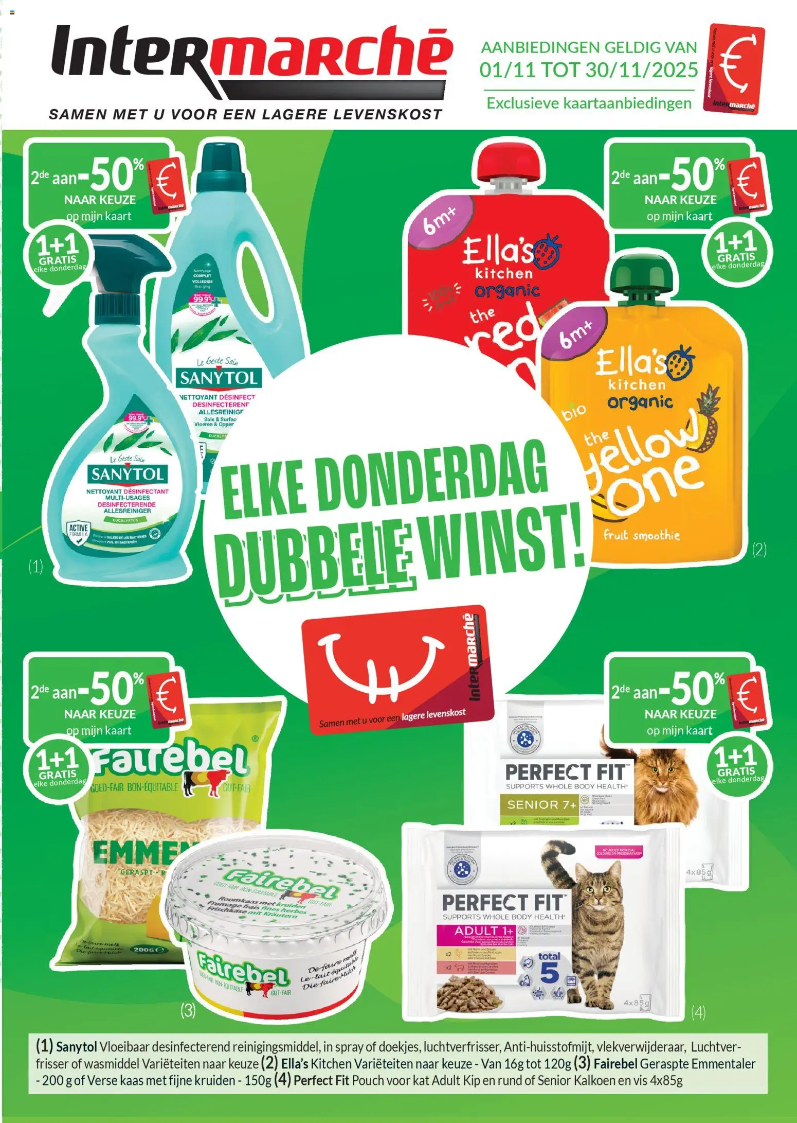 Voorbeeld van De novemberaanbiedingen met de Intermarché-kaart van winkel Intermarché geldig vanaf 01/11/2025