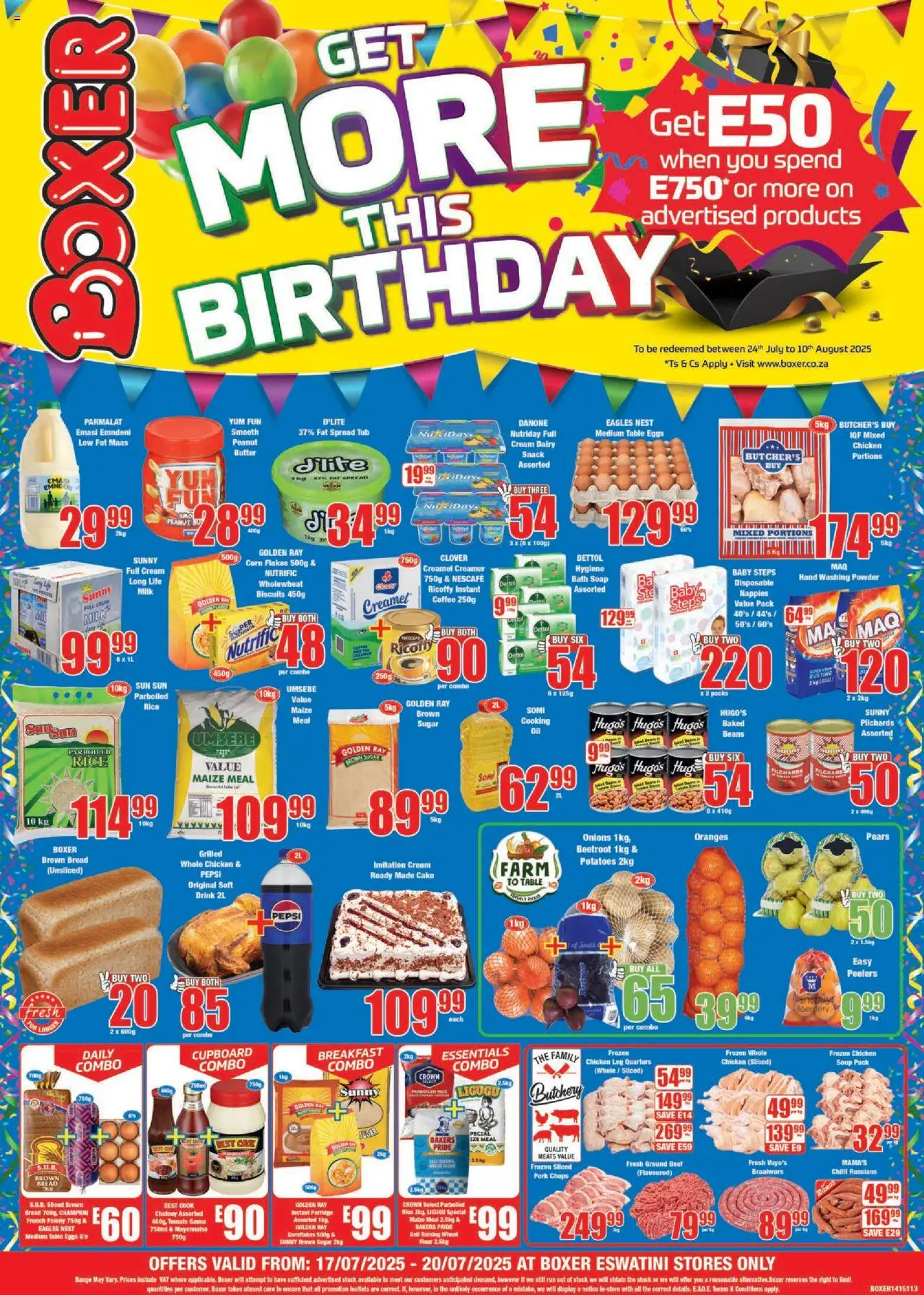 Boxer eSwatini - Weekly Specials from 17/07 - 20/07/2025 > Promotions