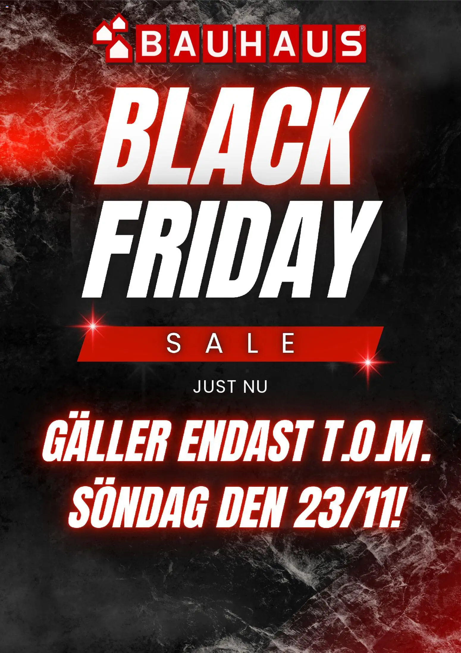 Förhandsgranska reklamblad Black Friday från butik Bauhaus gäller från 17/11/2025