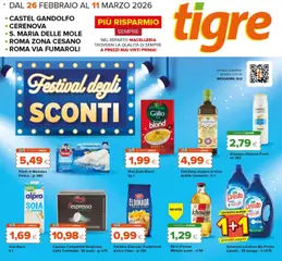 Anteprima dell'opuscolo Volantino Castel Gandolfo dal negozio Tigre valido da 26/02/2026