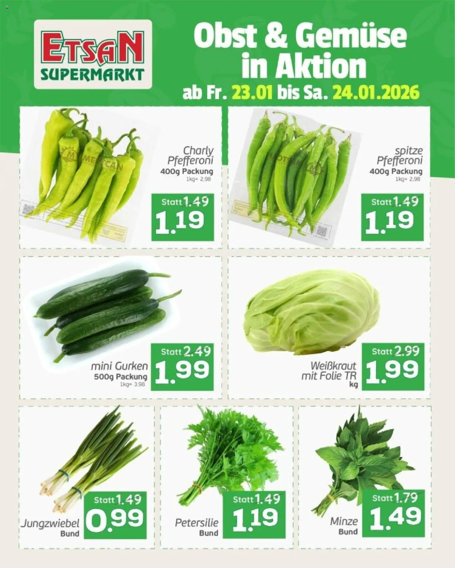 Vorschau der Angebote: ETSAN Obst und Gemüse gültig ab 23.01.2026
