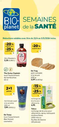 Voorbeeld van BioPlanet Publicité van winkel BioPlanet geldig vanaf 22/04/2026