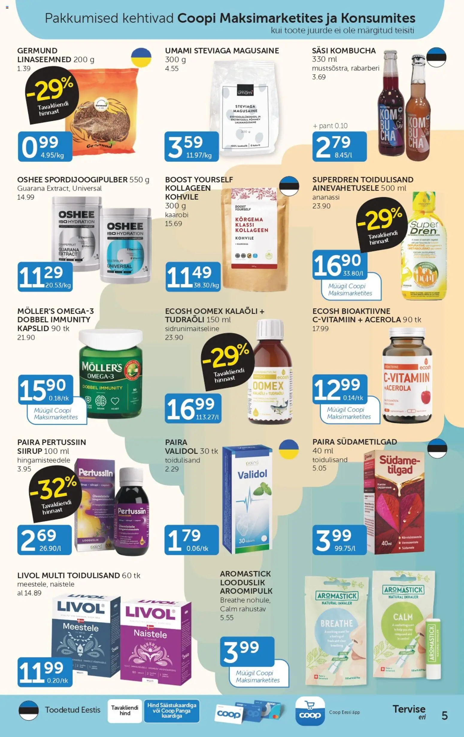 Coop kliendilehe eelvaade alates 2026.01.06