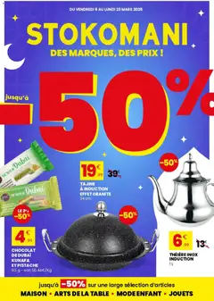 Prévisualisation de Stokomani catalogue jusqu'à 50% du magasin Stokomani formulaire valide 06/03/2026