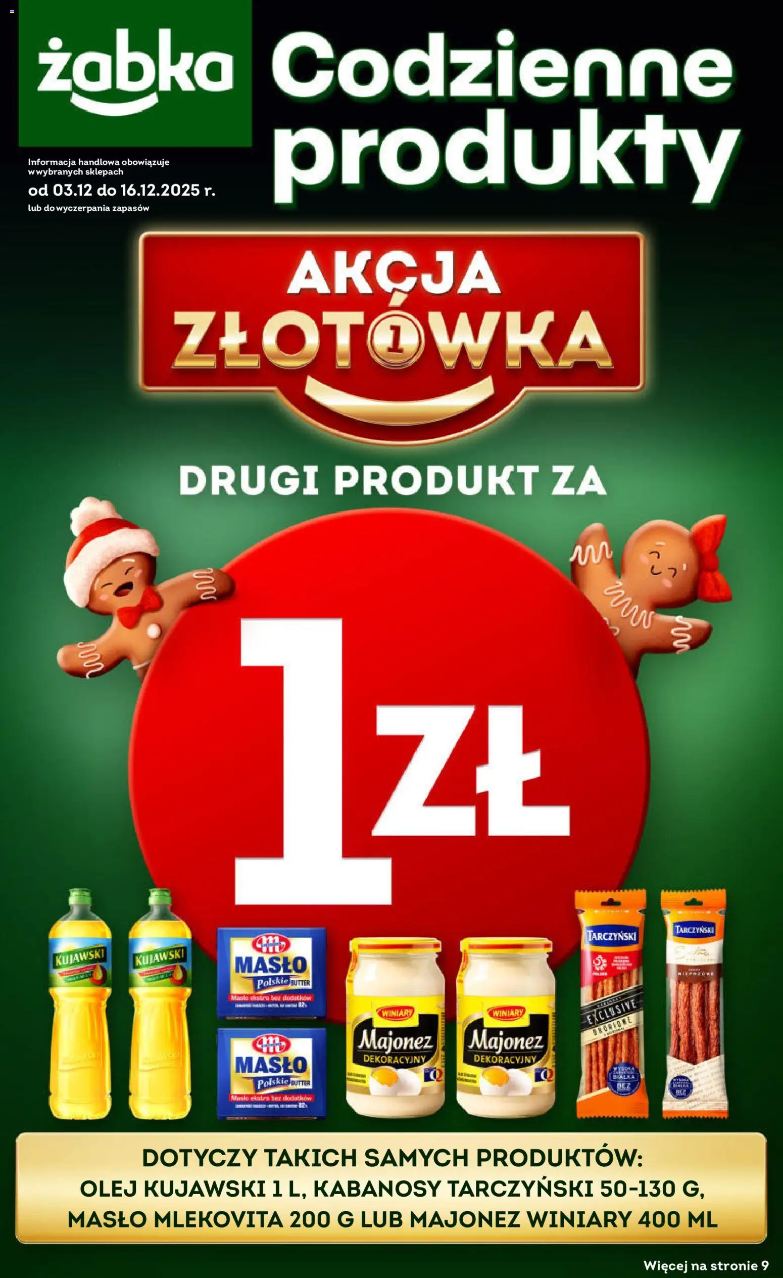 Pogląd gazetki "Codzienne produkty" ze sklepu Żabka ważnej od 03.12.2025