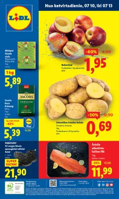 LIDL parduotuvės leidinio Leidinys galiojančio nuo 2025.07.10 peržiūra
