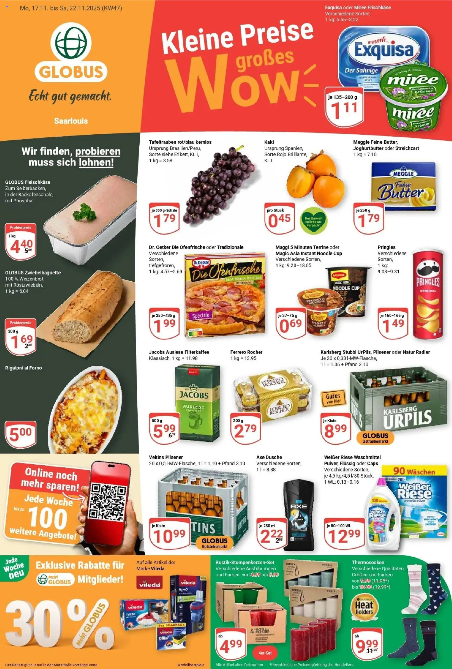 Vorschau von dem Prospekt des Geschäftes Globus, gültig ab dem 17.11.2025