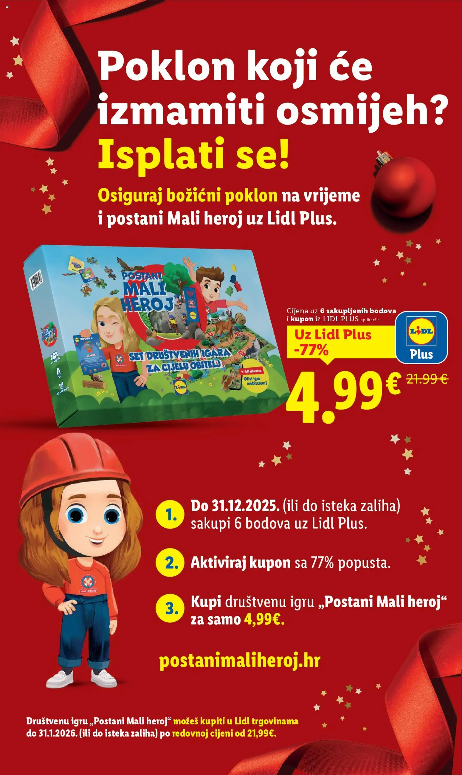 Pregled letka Postani Mali heroj trgovine Lidl vrijedi od 13.10.2025