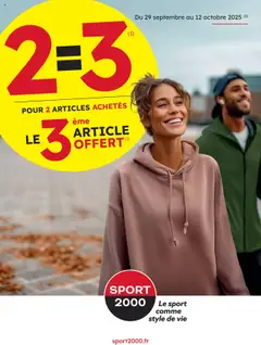 Prévisualisation de Une offre spécial du magasin Sport 2000 formulaire valide 29/09/2025