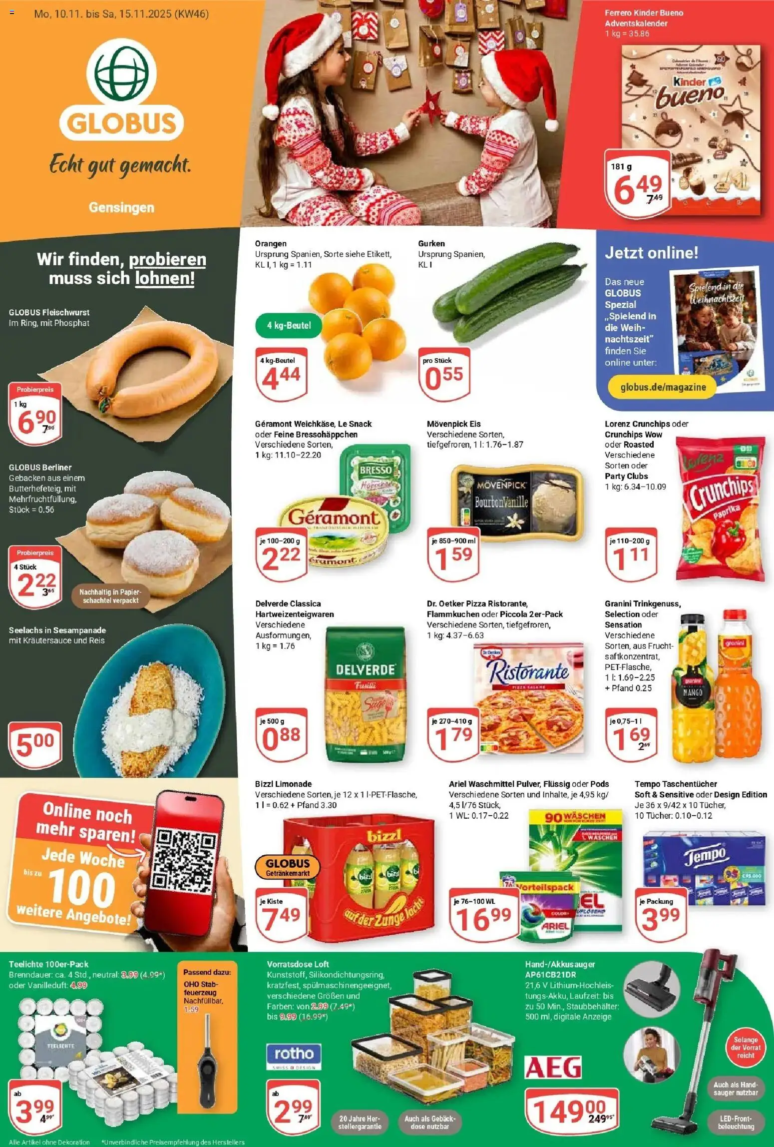 Vorschau von dem Prospekt des Geschäftes Globus, gültig ab dem 09.11.2025