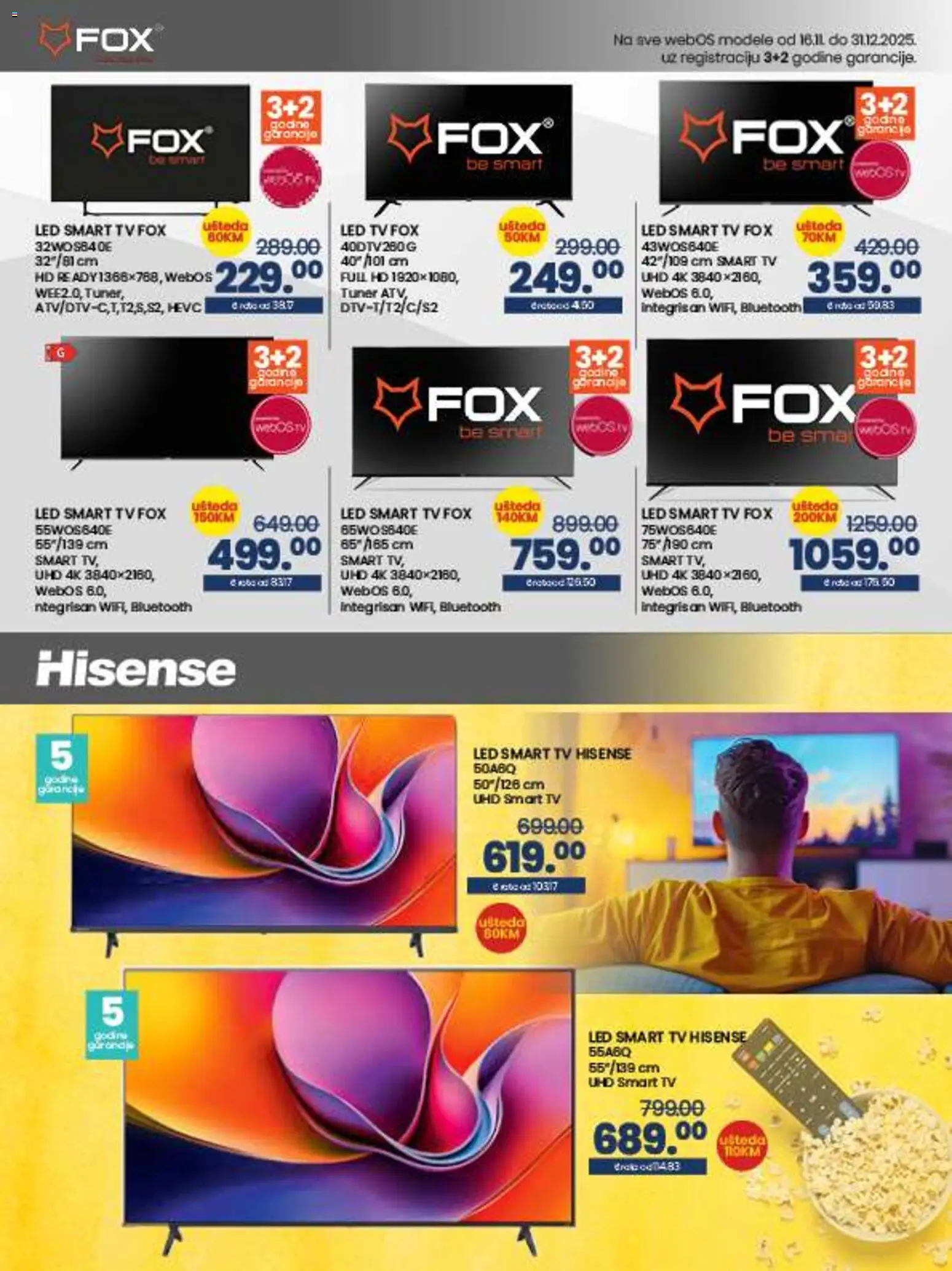 Pregled letka Velika ponuda tehnike trgovine FIS vrijedi od 2025.11.14