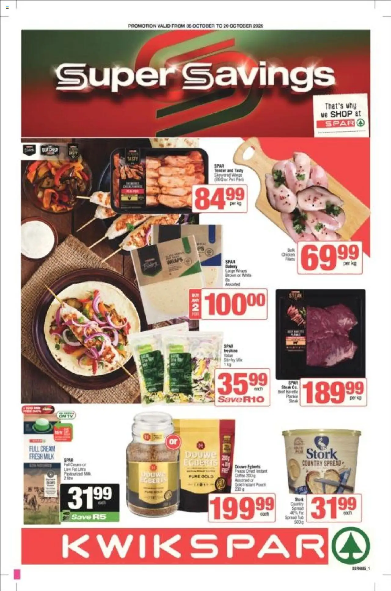 KWIKSPAR Gauteng - Weekly Specials from 08/10 - 20/10/2025 > Promotions