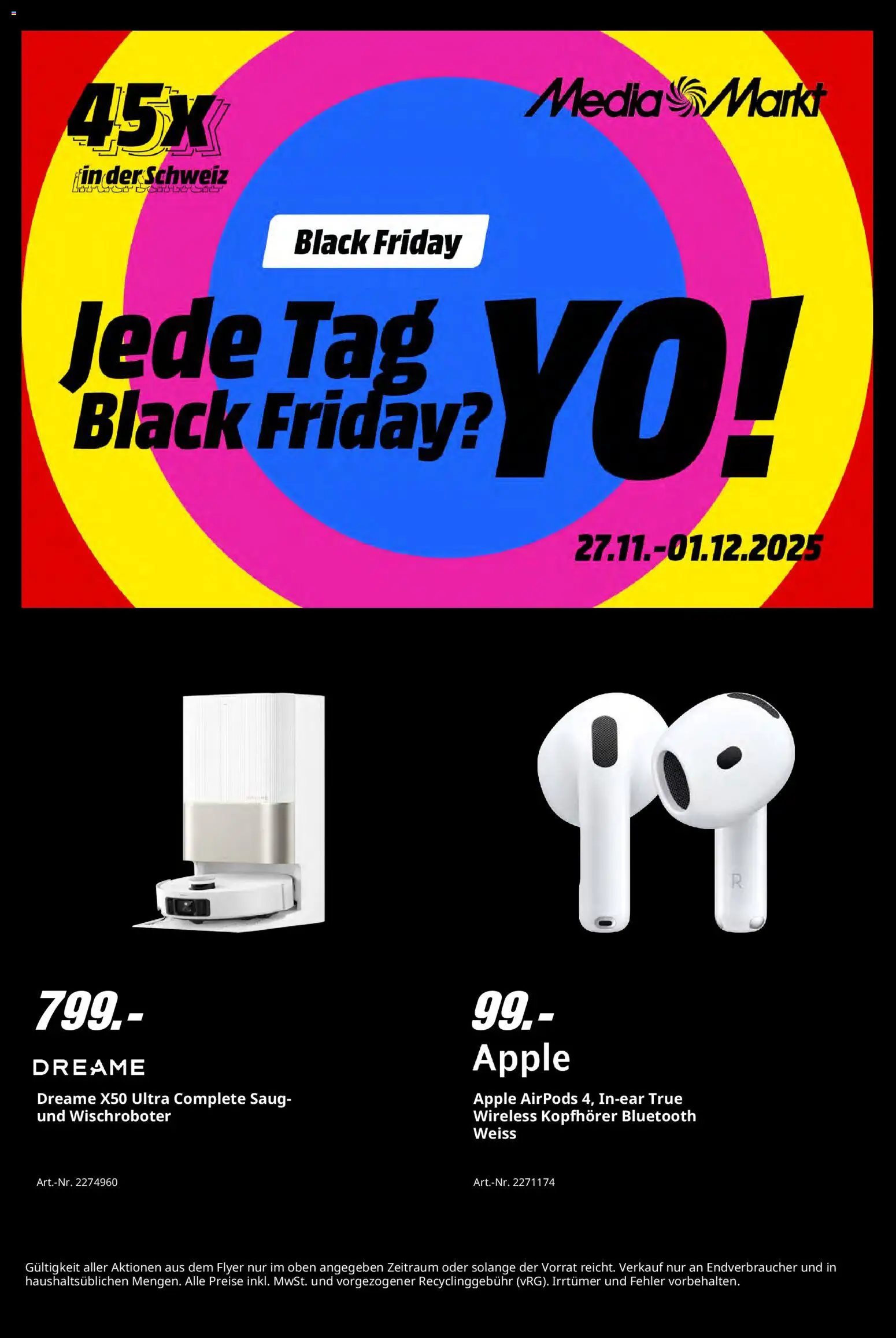 Vorschau des Merkblatts Black Friday vom Shop Media Markt gültig von 27.11.2025 bis 01.12.2025