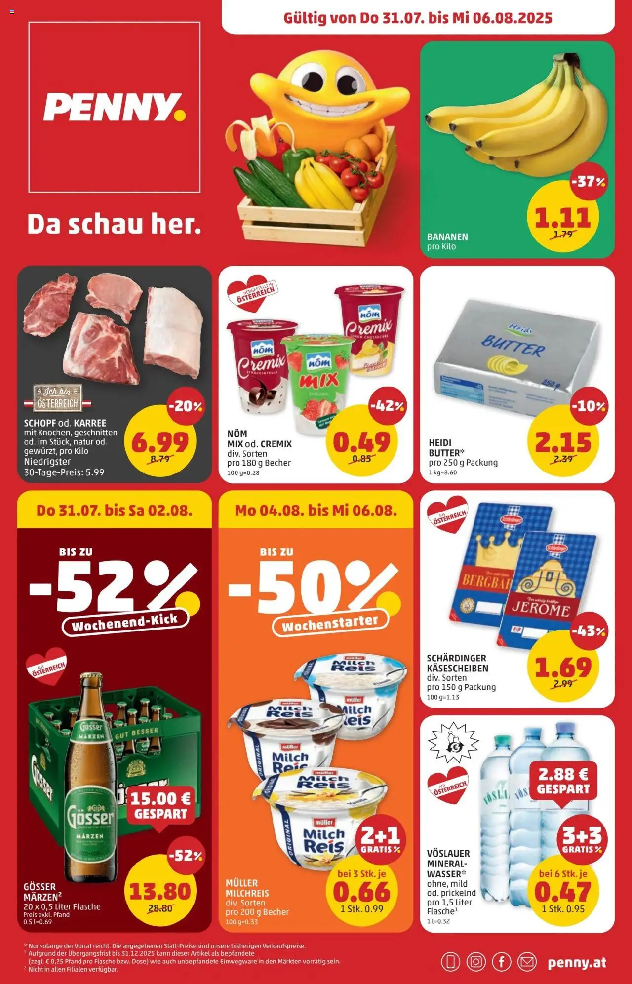  PENNY Flugblatt 31.07.2025 - Angebote "Prospekt aktuell" - Seite 1