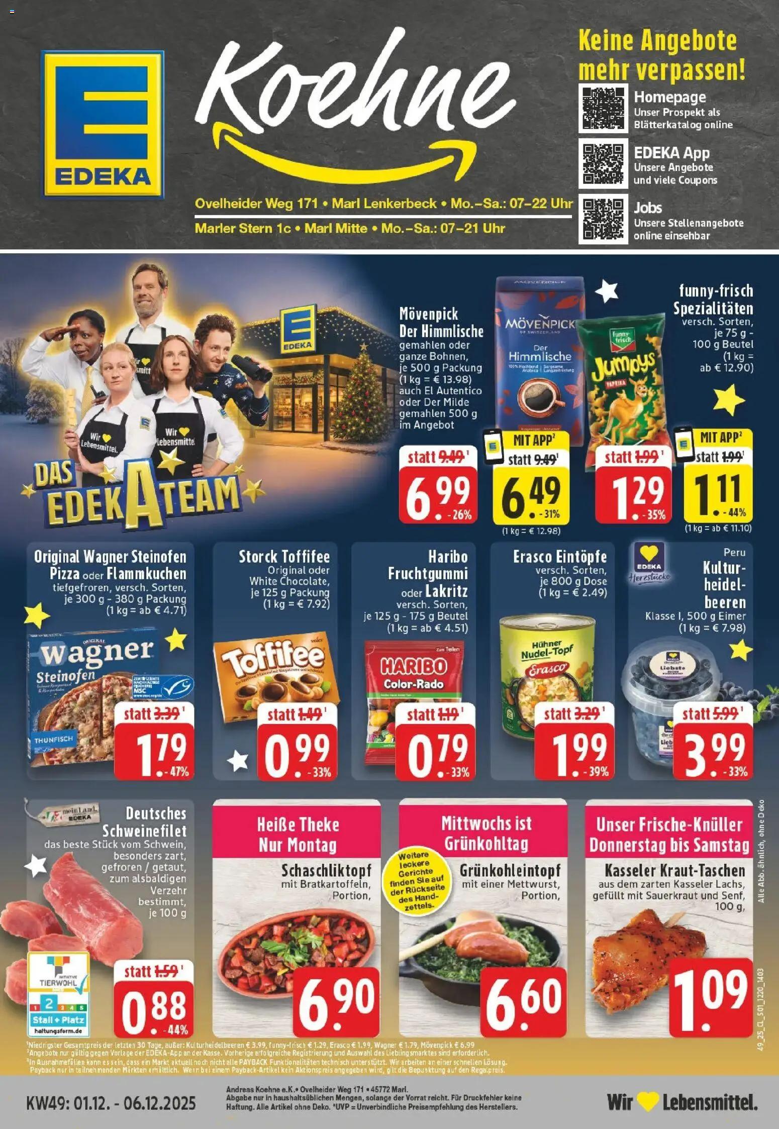 Vorschau von dem Prospekt des Geschäftes Edeka, gültig ab dem 01.12.2025